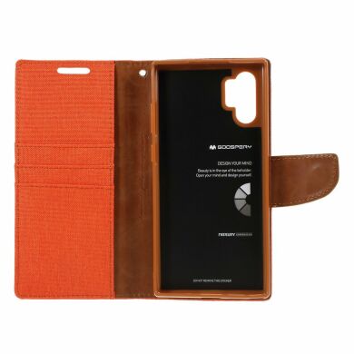 Чохол-книжка MERCURY Canvas Diary для Samsung Galaxy Note 10+ (N975) - Orange