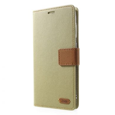 Чехол-книжка ROAR KOREA Cloth Texture для Samsung Galaxy A9 2018 (A920) - Khaki