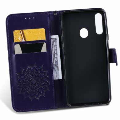 Чохол-книжка UniCase SunFlower Pattern для Samsung Galaxy A20s (A207) - Purple