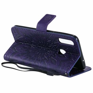 Чохол-книжка UniCase SunFlower Pattern для Samsung Galaxy A20s (A207) - Purple
