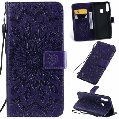 Чохол-книжка UniCase SunFlower Pattern для Samsung Galaxy A20s (A207) - Purple