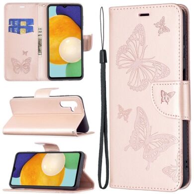 Чехол UniCase Butterfly для Samsung Galaxy A13 5G (A136) / A04s (A047) - Rose Gold