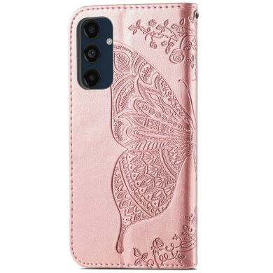 Чехол UniCase Butterfly Pattern для Samsung Galaxy S24 FE (S721) - Rose Gold