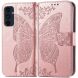 Чехол UniCase Butterfly Pattern для Samsung Galaxy S24 FE (S721) - Rose Gold. Фото 1 из 11