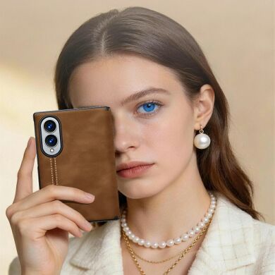 Чехол UniCase Leather Series (FF) для Samsung Galaxy Fold 8 - Brown