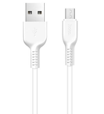 Дата-кабель HOCO X13 Easy Charged microUSB (2,4A, 1m) - White