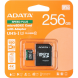 Карта памяти microSDXC ADATA SPEED PLUS 256GB 10 class UHS-1 U3 R180 + адаптер (UD256GUI3V30A2SP-RA1) - Black. Фото 1 из 2