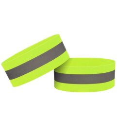 Комплект светоотражающих браслетов Deexe Reflective Bands - Green