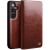 Кожаный чехол QIALINO Wallet Case для Samsung Galaxy S25 Plus (S936) - Brown