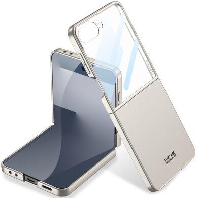 Пластиковый чехол GKK Hard Shell (FF) для Samsung Galaxy Flip 7 - Titanium Grey