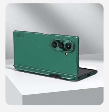 Пластиковый чехол NILLKIN Frosted Shield Magnetic (S Pen) для Samsung Galaxy Fold 7 - Green