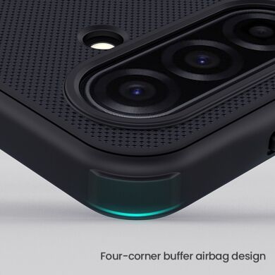 Пластиковый чехол NILLKIN Frosted Shield Pro для Samsung Galaxy A17 (A175) - Black