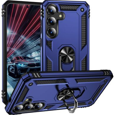 Протиударний чохол з підставкою Deexe Armor Case для Samsung Galaxy S26 FE - Blue
