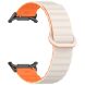 Ремешок Deexe Magnetic Band для Samsung Galaxy Watch Ultra (47mm) - Starlight / Orange. Фото 3 из 7