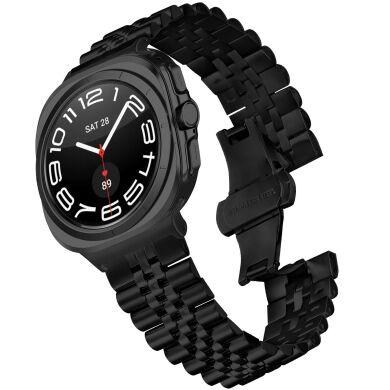 Ремінець Deexe Stainless Steel QuickFit для Samsung Galaxy Watch 8 (40/44mm) / 8 Classic (43/47mm) / Ultra 2 - Black