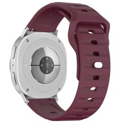 Ремешок KALEBOL Wave Pattern для Samsung Galaxy Watch 8 (40/44mm) / 8 Classic - Wine Red