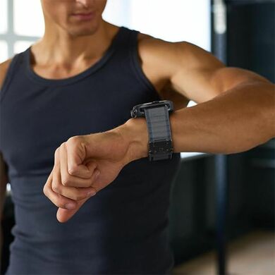 Ремешок Reframe Ripple Pattern для Samsung Galaxy Watch Ultra (47mm) / Ultra (2025) - Dark Grey / Black