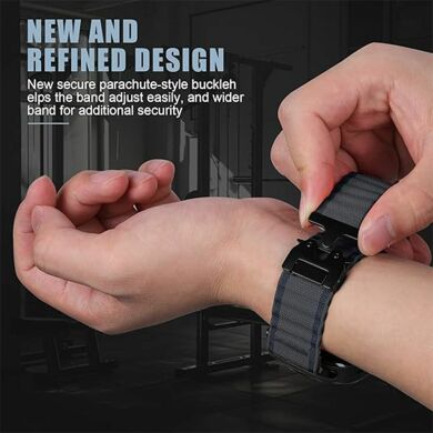 Ремешок Reframe Ripple Pattern для Samsung Galaxy Watch Ultra (47mm) / Ultra (2025) - Dark Grey / Black