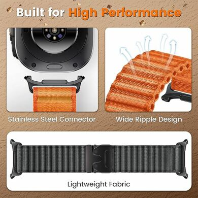 Ремешок Reframe Ripple Pattern для Samsung Galaxy Watch Ultra (47mm) / Ultra (2025) - Dark Grey / Black