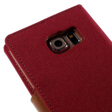 Чехол-книжка MERCURY Canvas Diary для Samsung Galaxy S6 edge (G925) - Red