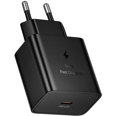 Сетевое зарядное устройство Hoco N77 PD45W (Type-C) + кабель Type-C to Type-C - Black