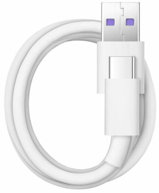 Сетевое зарядное устройство Huawei AP81 SuperCharge (4.5V, 5A) + кабель Type-C - White