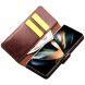 Шкіряний чохол QIALINO Wallet Case (FF) для Samsung Galaxy Fold 4 - Brown. Фото 3 из 11