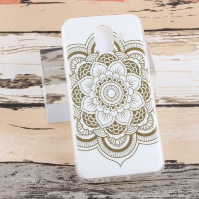 Силиконовый (TPU) чехол Deexe Life Style для Samsung Galaxy A6 2018 (A600) - Lotus