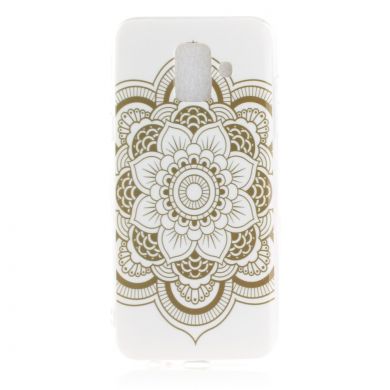 Силиконовый (TPU) чехол Deexe Life Style для Samsung Galaxy A6 2018 (A600) - Lotus