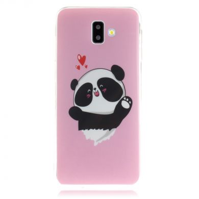 Силиконовый (TPU) чехол Deexe Life Style для Samsung Galaxy J6+ (J610) - Cute Panda