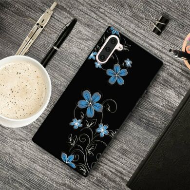 Силиконовый (TPU) чехол Deexe Life Style для Samsung Galaxy Note 10 (N970) - Beautiful Flowers