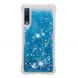 Силіконовий (TPU) чохол Deexe Liquid Glitter для Samsung Galaxy A7 2018 (A750) - Blue