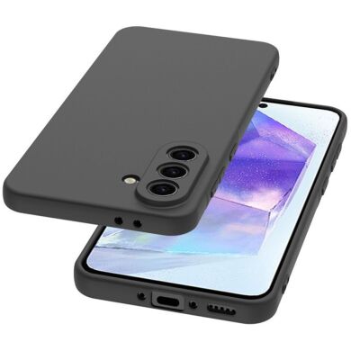 Силиконовый (TPU) чехол Deexe Matte Case для Samsung Galaxy A26 (A266) - Black