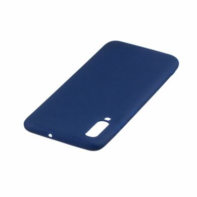 Силіконовий (TPU) чохол Deexe Matte Case для Samsung Galaxy A70 (A705) - Dark Blue