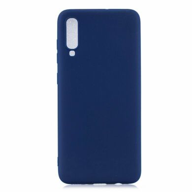 Силіконовий (TPU) чохол Deexe Matte Case для Samsung Galaxy A70 (A705) - Dark Blue