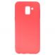 Силиконовый (TPU) чехол Deexe Matte Case для Samsung Galaxy J6 2018 (J600) - Red. Фото 2 из 7