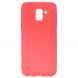 Силіконовий (TPU) чохол Deexe Matte Case для Samsung Galaxy J6 2018 (J600) - Red