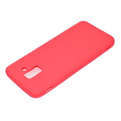 Силиконовый (TPU) чехол Deexe Matte Case для Samsung Galaxy J6 2018 (J600) - Red