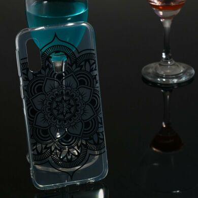 Силіконовий (TPU) чохол Deexe Pretty Glossy для Samsung Galaxy A40 (А405) - Henna Flower