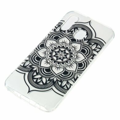 Силіконовий (TPU) чохол Deexe Pretty Glossy для Samsung Galaxy A40 (А405) - Henna Flower
