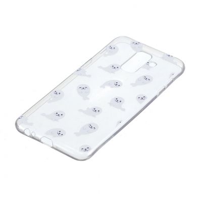 Силиконовый (TPU) чехол Deexe Pretty Glossy для Samsung Galaxy A6+ 2018 (A605) - Sea Lion