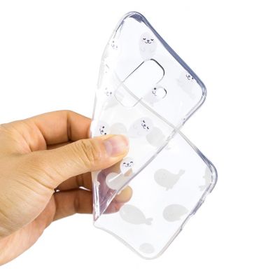 Силиконовый (TPU) чехол Deexe Pretty Glossy для Samsung Galaxy A6+ 2018 (A605) - Sea Lion