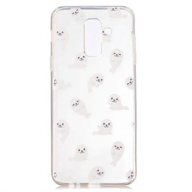 Силиконовый (TPU) чехол Deexe Pretty Glossy для Samsung Galaxy A6+ 2018 (A605) - Sea Lion