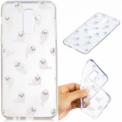 Силиконовый (TPU) чехол Deexe Pretty Glossy для Samsung Galaxy A6+ 2018 (A605) - Sea Lion