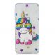 Силиконовый (TPU) чехол Deexe Pretty Glossy для Samsung Galaxy A7 2018 (A750) - Unicorn Wearing Glasses. Фото 2 из 5