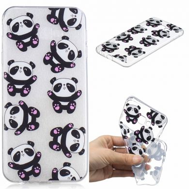 Силіконовий (TPU) чохол Deexe Pretty Glossy для Samsung Galaxy J4+ (J415) - Cute Pandas