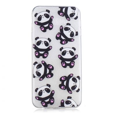 Силіконовий (TPU) чохол Deexe Pretty Glossy для Samsung Galaxy J4+ (J415) - Cute Pandas
