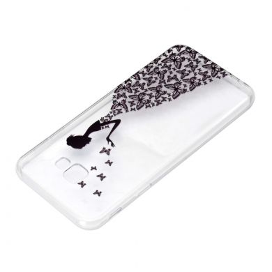 Силіконовий (TPU) чохол Deexe Pretty Glossy для Samsung Galaxy J4+ (J415) - Butterfly Girl