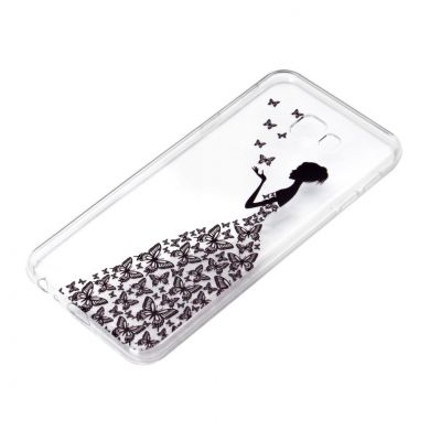 Силіконовий (TPU) чохол Deexe Pretty Glossy для Samsung Galaxy J4+ (J415) - Butterfly Girl