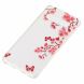 Силіконовий (TPU) чохол Deexe Pretty Glossy для Samsung Galaxy S10 (G973) - Red Flowers and Butterflies